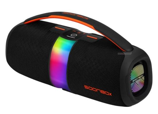 SOONBOX S5300 Bluetooth Speaker,20W, IPX6, Bluetooth, TF card, FM, USB, AUX, TWS, 6-8 Hours Battery - Black